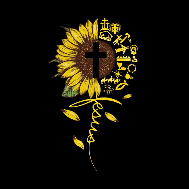 Jesus Sunflower by Rumsa