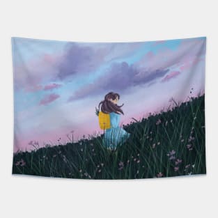 Dreamy girl Tapestry