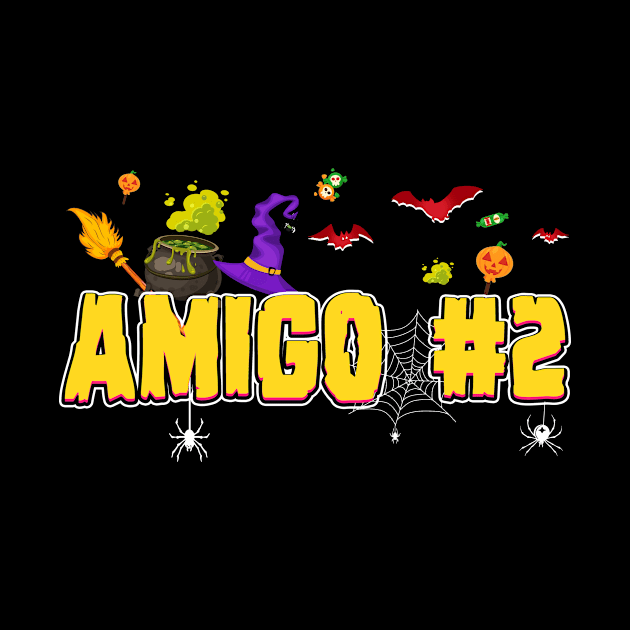 Amigo #2 Funny Halloween Couple T shirt Uniform For Friends by Bensonn