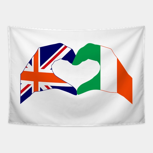 We Heart UK & Ireland Patriot Flag Series Tapestry by Village Values