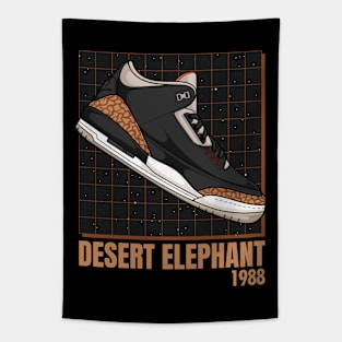 AJ 3 Desert Elephant Sneaker Tapestry