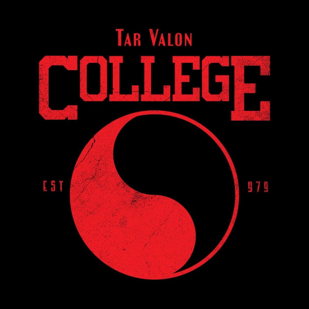 Tar Valon College Red Ajah Slogan and Symbol by TSHIRT PLACE