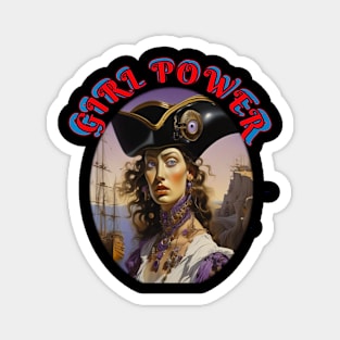 Girl power pirate princess Magnet