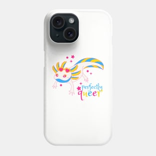 Pansexual Pride Axolotl Phone Case