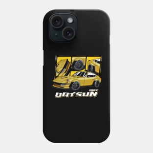 Yellow Datsun 280z Widebody JDM Phone Case