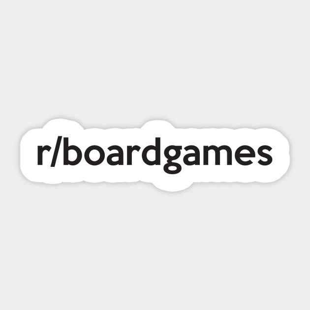 R Boardgames Reddit Sticker Teepublic Uk