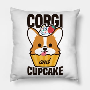 Corgi and Cupcake Pillow