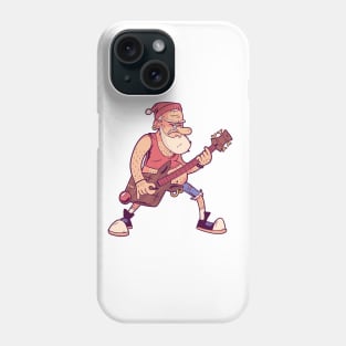 Santa Rock Tshirt Phone Case