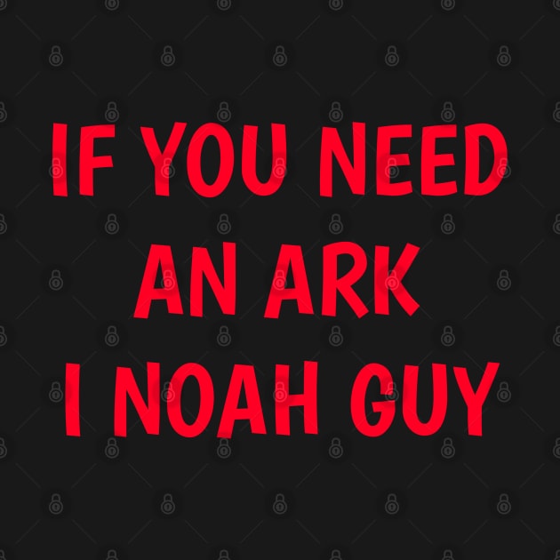 Funny Fishing Noah Ark Boat Christian Pun Text by Normo Apparel