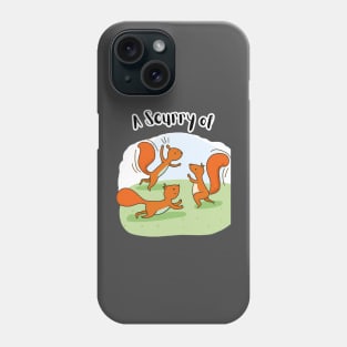 A Scurry of Squirrels Phone Case
