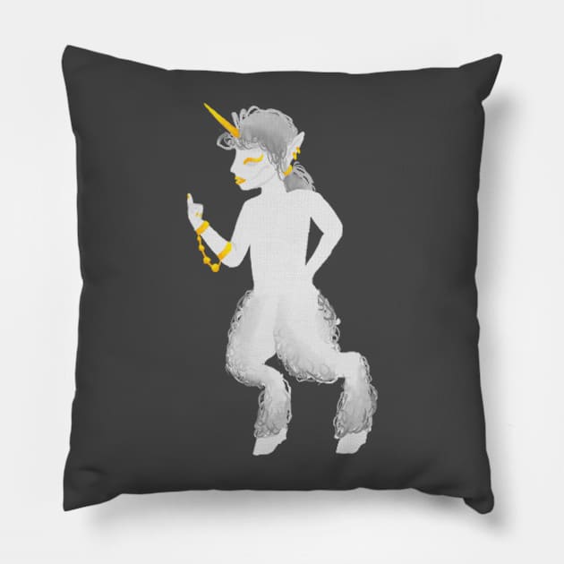 Satyr Unicorn :: Imaginary Creatures Pillow by Platinumfrog