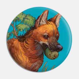 Maned Wolf Pin