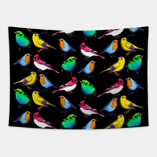 Variety of Small Birds Tapestry
