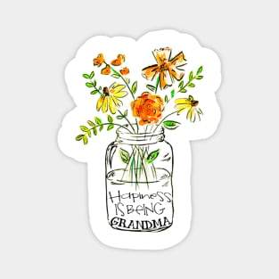 Happiness is being grandma floral gift Magnet