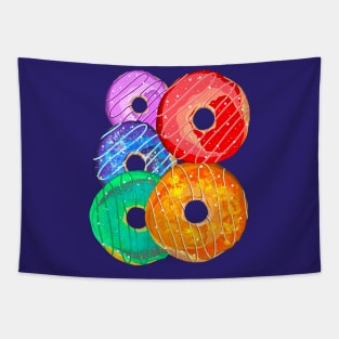 Rainbow Donuts 1 Tapestry