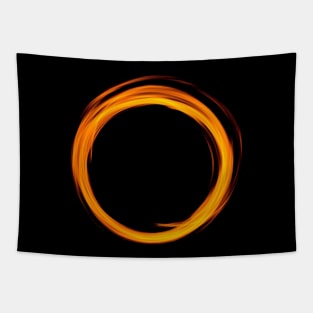 Fire Glow Circle Tapestry