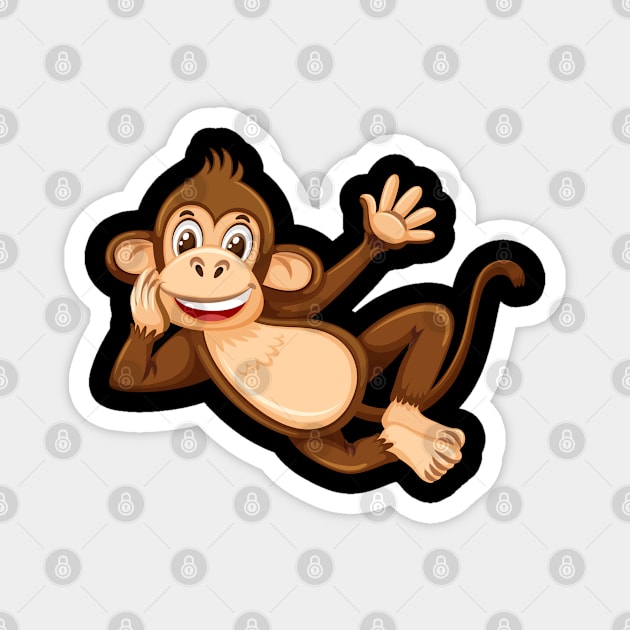 Monkey - Gift for Monkey Lover Magnet by giftideas