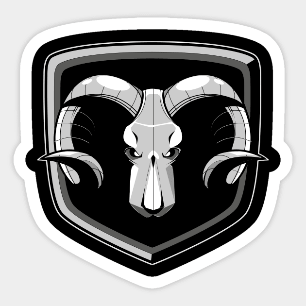 Ram Punisher - Punisher Skull - Sticker