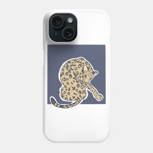 Leopard Bath Square Phone Case