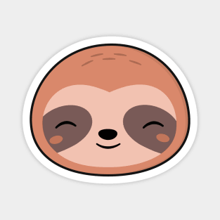 Kawaii Cute Sloth Face Magnet