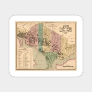 Vintage Map of Washington DC (1836) Magnet