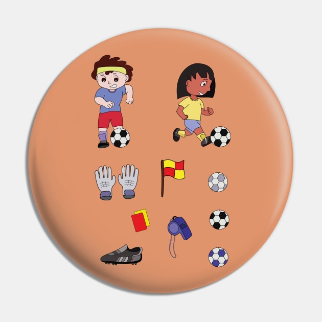 Football Futbol Soccer Pin by DiegoCarvalho