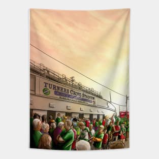 Turners Cross Match Day  Cork City FC League of Ireland Football Print Tapestry