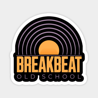 BREAKBEAT  - Old School Records (purple/orange) Magnet