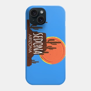 Vintage Sedona, Arizona Desert Sun Vortex Traveler Phone Case