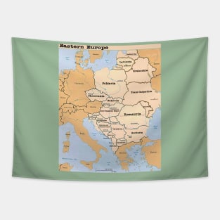 Eastern Europe Map Tapestry