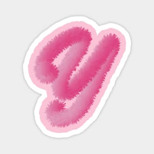 y Pink Animal Initials Magnet