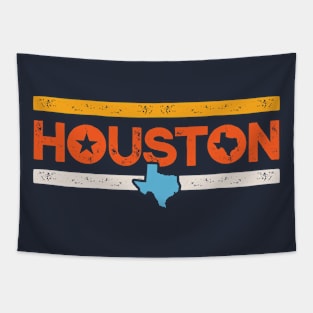 Retro Houston Texas // Vintage Hometown Texan Houston Love Tapestry