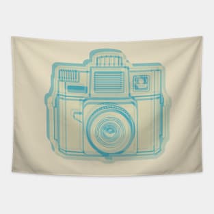 ISSF Society6 logo TURQUOISETAN Tapestry