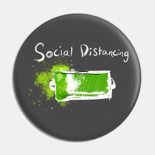 Social Distancing - Introvert Full Battery Pin