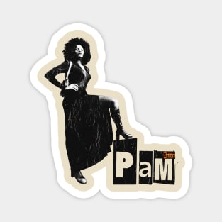 Retro PAM GRIER Magnet