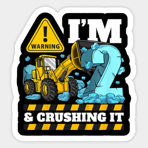 construction 2nd birthday shirt