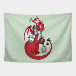 Christmas Dragon 2021 Tapestry