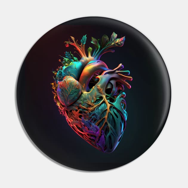 Anatomical heart - trippy style Pin by pixnsheezy