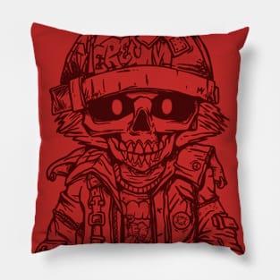 skull boy ink2 Pillow