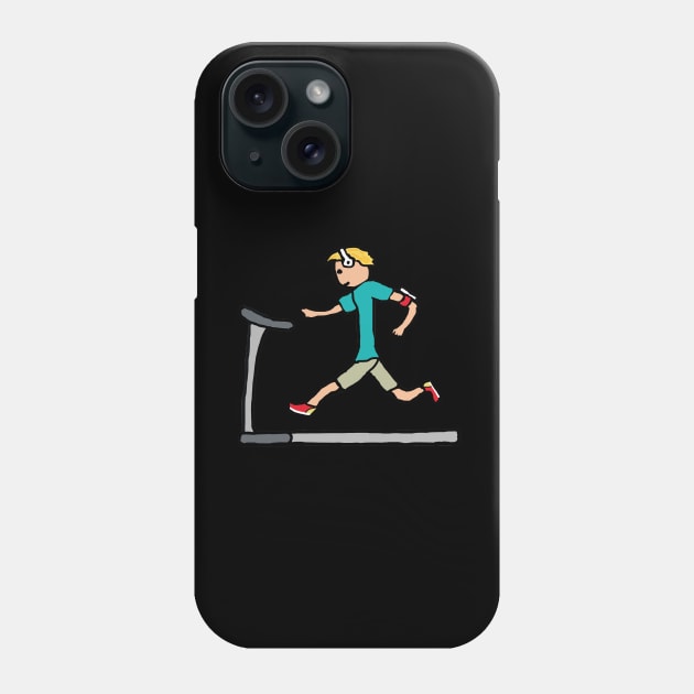 Treadmill Running Maching Phone Case by Mark Ewbie