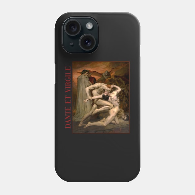 Dante and Virgil in Hell by Bouguereau Phone Case by academic-art