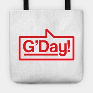 G'Day - Talking Shirt (Red) Tote