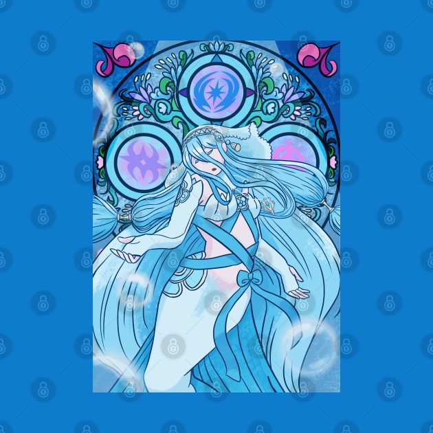 Fire Emblem Fates Azura Mermaid by gardeniaresilia