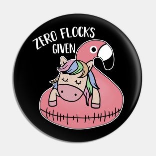 Zero Flocks Given Unicorn Flamingo Lover Pin