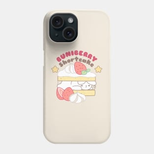 Sweet Delights: Cute Rabbit amidst Bunnyberry Shortcake Phone Case