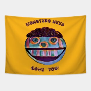 Version 2: Monsters need love too Tapestry