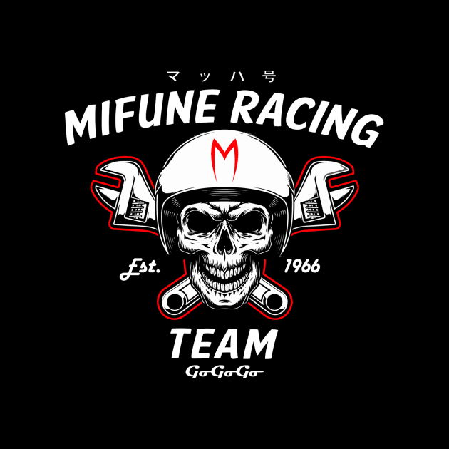 Mifuni Racing (Black Print) by Nerdology