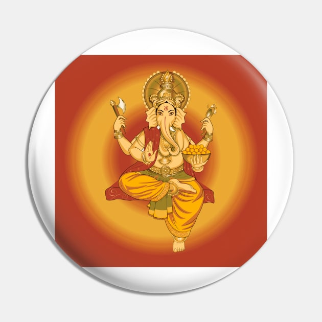 Ganesha , Hindu God Of Good Tidings Pin by justrachna