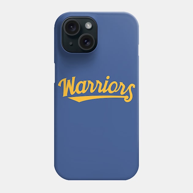 Warriors (yellow swooping text) Phone Case by tropicalteesshop