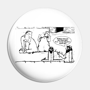 Zoo Humour - Cartoon 0011 - transparent Pin